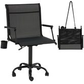 Danrelax hunting swivel chair with 360-degree silent swivel for quiet blind scans