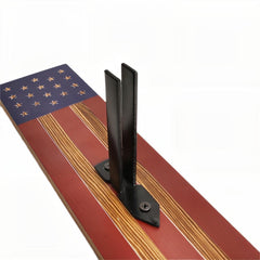 DAOIDE USA flag decor hanger to proudly display preserved antlers