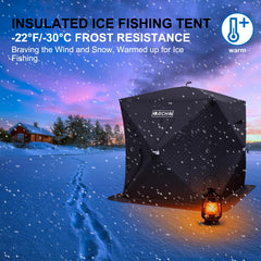 DARCHEN Ice Fishing Tent – interior with insulation
