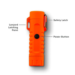 Dark Energy Plasma Lighter built-in strobe for signaling in emergencies.