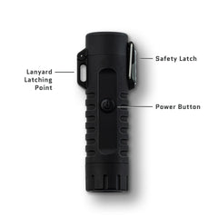 Dark Energy Plasma Lighter features a water-tight cap to protect ignition.