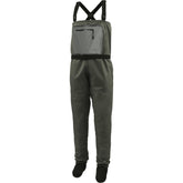 Dark Lightning breathable insulated chest waders front view highlighting all-season comfort.