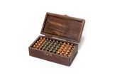 Dark Matter Props Dean Winchester bullet box with rosewood finish—perfect for screen-accurate display.