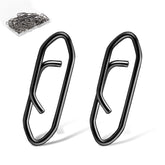Darlingao 50 Pcs Medium Size Fishing Speed Clips in stainless steel