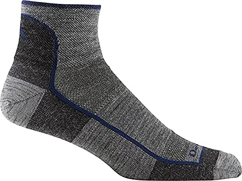 Darn Tough Style 1715 men's athletic sock in charcoal delivers lightweight performance and all-weather comfort.