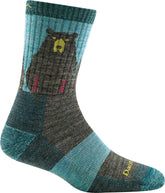 Darn Tough Bear Town Micro Crew Cushion sock, front view, lightweight comfort for hiking