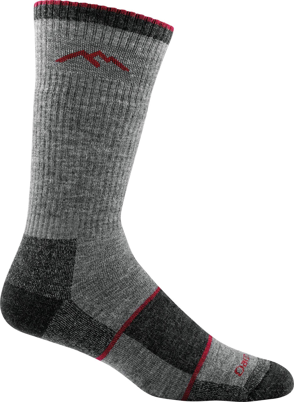Darn Tough Vermont Hiker Book Sock front view with durable full cushion.