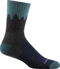Darn Tough Vermont men's number 2 micro crew midweight cushion sock top view for durable warmth.