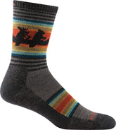Darn Tough Vermont Willoughby sock taupe packshot showing cushion.