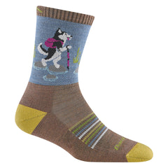 Darn Tough Vermont Critter Club sock on foot for all-day comfort
