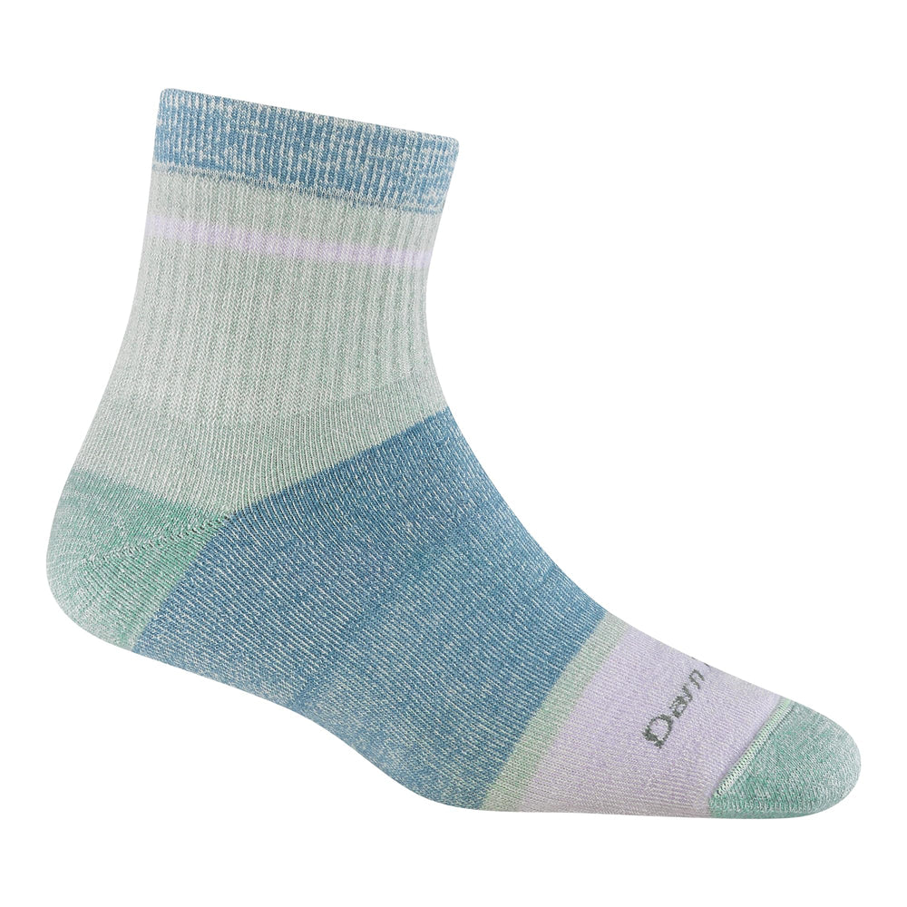 Darn Tough Vermont Home Base Shorty Meadow closeup weave showcases plush cushioning for all-day comfort.