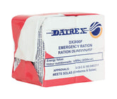 Datrex Emergency Survival 2400 Calorie Bar Pack on shelf for long-term preparedness.