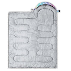 Datura Home Mermaid sleeping bag in use during camping for cozy comfort.