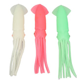 DAUZ squid lure glows in the dark for enhanced low-light visibility while fishing