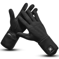 Day Wolf heated glove liner back view highlights full-hand warmth coverage for cold days