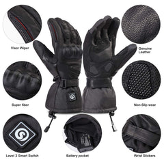 Day Wolf heated gloves sensor-fabric fingertips enable touchscreen use in cold.