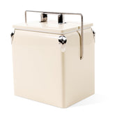 Dazefree retro cooler beige exterior view for stylish beach days and picnics