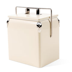 Dazefree retro cooler beige exterior view for stylish beach days and picnics