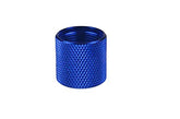 DB TAC INC aluminum blue thread protector closeup shows durable 9/16-24 threading protection