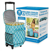 dbest Ultra Compact Cooler Smart Cart folded flat for compact storage