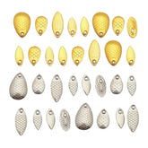dcvbny spinner blades gold and silver collection for freshwater lures boost attraction underwater
