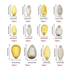 dcvbny lure blades 6 styles set helps rotating reflections in murky water