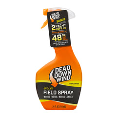 Dead Down Wind Evolve 24oz bottle for on-the-go odor control on hunting gear.