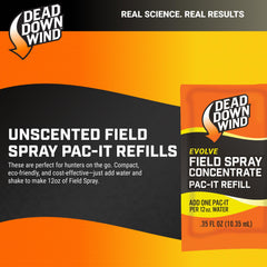 DEAD DOWN WIND Evolve unscented refill provides odor control for all-season hunts.