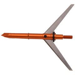 Dead Ringer Super Freak Extreme Crossbow Broadhead closeup of blade deployment for durable hunting performance.