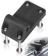 DearChan 1023 Tilt-Up Mounting Bracket attached to Scotty Downrigger 1080-1116 (Black) - side view