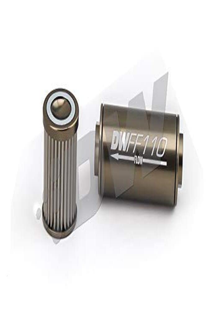 Deatsch Werks inline fuel filter and housing kit keeps fuel clean and protects injectors.