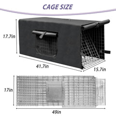 Deblue 600D Oxford fabric trap cover offers UV and weather resistance