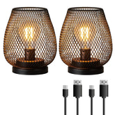 Decorkey set of 2 rechargeable lamps offers cordless ambient light for events.