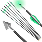 DEEPOWER 31-inch carbon arrow shaft designed for consistent target practice flight