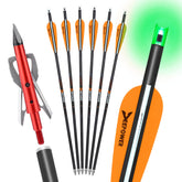 DEEPOWER crossbow bolts 20-inch orange fletching for stable flight