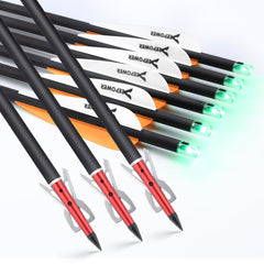 DEEPOWER 7.62mm lighted nocks improve visibility during shoots
