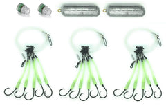 Three Deep Drop Snapper Rigs with 6/0 hooks bundled together