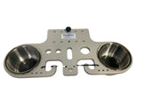 DeepBlue Outdoors pontoon rail double cup holder keeps drinks secure and within easy reach.