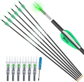 DEEPOWER 31-inch carbon arrows showcasing precise shaft for consistent flight.