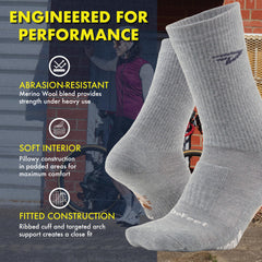 DEFEET Woolie Boolie mid-weight cushioning softens landings during activity.