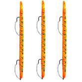 Delong Lures Bass Witch weedless worm in firetiger for weedless bass fishing.