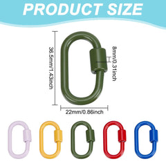 DELORIGIN enamel carabiner red lock ideal for travel gear and purses.