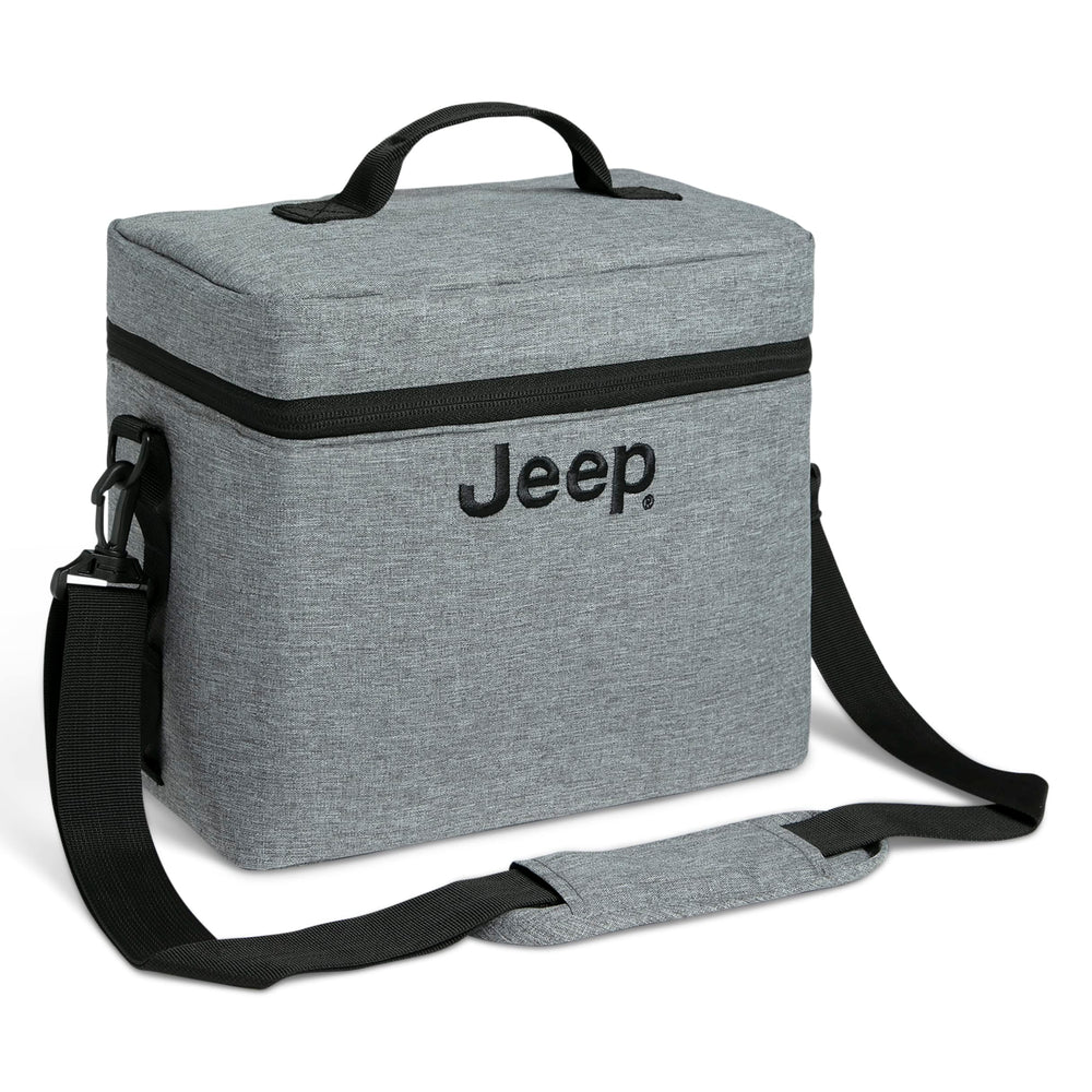 Delta Children Jeep Wrangler Cooler Bag with frame attached for wagon compatibility during park trips