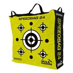 Delta McKenzie Speedbag 24 archery target – front view with dual-sided targets and high-contrast graphics