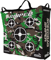 Delta McKenzie Speedbag Sniper 20-inch archery target, dual-sided for versatile backyard practice