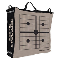 Close-up of Speedbag Sniper 20" Archery Target showing dual-sided shooting surfaces