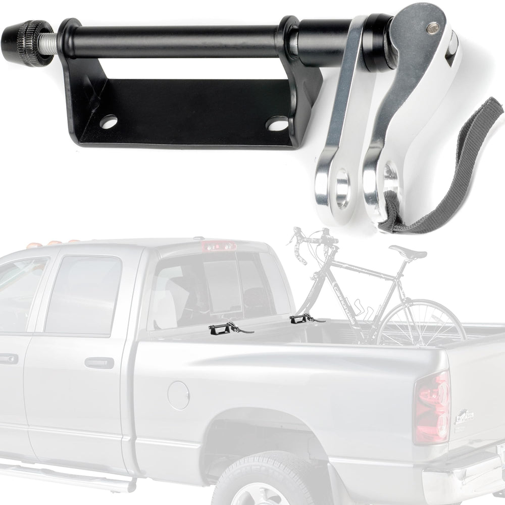 Delta Truck Bed Bike Rack mounted on a flat surface for secure transport.