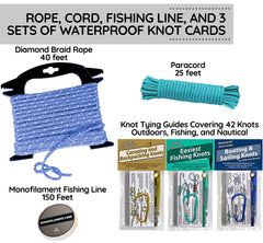 40 feet of diamond braid rope on a handy rope winder