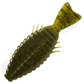 DEPS Bull Flat Creature 3in green pumpkin front view, lifelike action for drop shots.