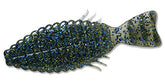 Deps Bull Flat Creature bluegill lure with bellows tail for natural movement in freshwater.